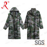 Camouflage PVC Raincoat, Camouflage Poncho (QF-774)