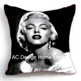 Decorative Square Marilyn Monroe Design Decor Fabric Cushion W/Filling
