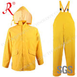 Factory Sale Promotion PVC Rain Coats with Pants (QF-703)