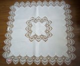 Lace Table Cloth with Machine Made 100% Polyester St80322