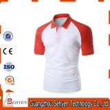 Brand Logo Stylish Sports Red and White Cotton Polo Tshirt