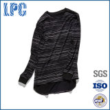 Brand OEM Double-Layer Striped Casual Mens Long Sleeved T-Shirt
