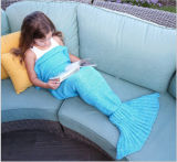 Pretty Beautiful Mermaid Tail Pattern Fleece Blanket