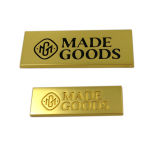 Garment Hardware Customized Glued Metal Logo Label