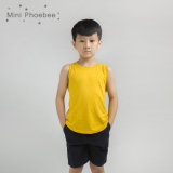 Golden Yellow Cotton Children Wear Kids Clothes Boys T-Shirt