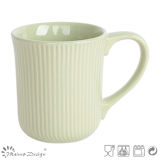 12oz Embossed Ceramic Stoneware Coffee Mug