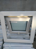 Toilet Singe Pane UPVC Awning Window with Frost Glass