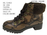 No. 51863 Lady's Fashion Stock Shoes Leopard Print Boots