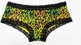 Allover Printed with Lace for Lady Panty Underwear
