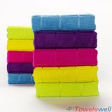 Warp Knitted Checkered Microfiber Towel