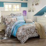 100% Cotton Simple Style Printed Bedding Set