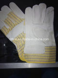 Yellow Palm Gloves with Leather