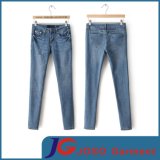 Factory Wholesale Ripped Denim Pants for Ladies (JC1331)