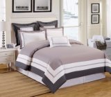 Grey Park 4 Pieces Full Cotton Simple Style Bedding Sets