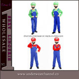 Hot Selling Deluxe Mario Children Jumpsuit Costume (TCQ023)