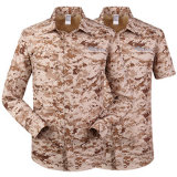 Hot Selling Desert Camo Color Men's Outdoor Breathable Quick-Drying Long-Sleeved Shirt