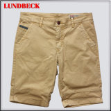 Leisure Cotton Shorts for Men in Solid Color