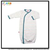 Stripe Printing Baby Garment Kimino Style Newborn Sleeping Jumpsuit