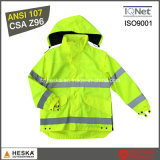 Yellow Reflective Police Hi-Vis Workwear Jacket