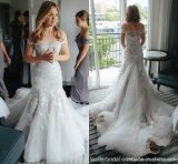 Mermaid Bridal Gowns off Shoulder Lace Wedding Dresses H3002