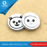 Factory White Resin Shirt Button with Four Hole in Round Shape