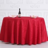 Large Round White Table Cloth with Textured Finish (DPF10788)