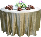 180cm Round Linen Table Cloth for Hotel Restaurant (DPF107115)