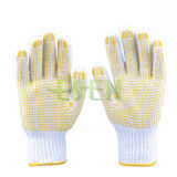 Cheap PVC Dotted Knit Gardening Work Gloves Work Glove En388