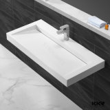 Matt Finish White Artificial Stone Solid Surface Bathroom Basin (171020)