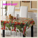 PVC Transparent and Embossed Tablecloth (TJ3D-0001B)