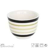 Handpainted Color Circle Ceramic Cup