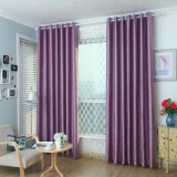 Polyester 3D Embossed Solid Blackout Window Curtain (22W0018)