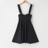 Latest Design Pictures Maxi Black Braces Skirt Suspender Skirts Women