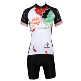 Lotus Series Customized Bicycle Cycling Jersey Suit Quick Dry for Summer Women's Shorts Set with 3 D