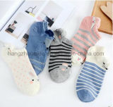 Cartoon and Stripes Patten Dress for Kide Ankle Sock