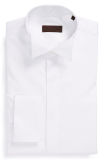 Formal Wing Collar, French Cuffs, Pure White, Men'stuxedo Shirt