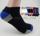 Women Men's Bamboo Sport Ankle Terry Socks with Arch Support
