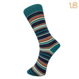 Men's Stripe Line Pattern Dress Socks