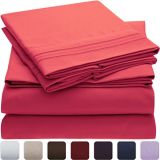 Embroidery Brushed Microfiber Bed Sheet Sets