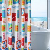 Anti-Mildew 100%Polyester Printed Bathroom Shower Curtain (18S0068)