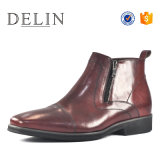 Best Quality Zip Leather Boot Handmade Mens Shoes for Men