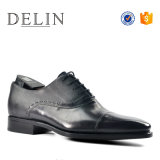 Good Quality Fashion Black Men Genuine Leather Shoes