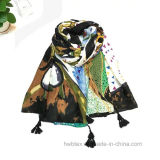 New Arrival Animal Printed Thick Polyester Winter Scarf (Hz21)
