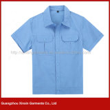 Manufacture Short Sleeve Cotton Work Wear Uniform for Men (W127)
