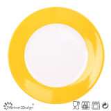 Color Glazing Edge Simple Dinner Plate
