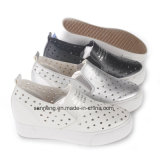 Trendy Casual PU Women Hidden Wedge Shoes with Fashion Holes