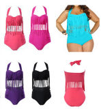 2015 Latest Design Plus Size Tassel Swimwear (53046)