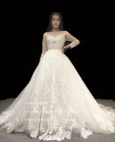 Aolanes Top Selling Sleeve Lace Tulle Wedding Dress