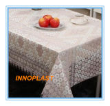 PVC Printed Transparent Tablecloth with Nt Pattern (NT0004)