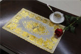 Cheap and Strong PVC Tablemat with Lace Gold Size 30*46cm Factory Wholesale